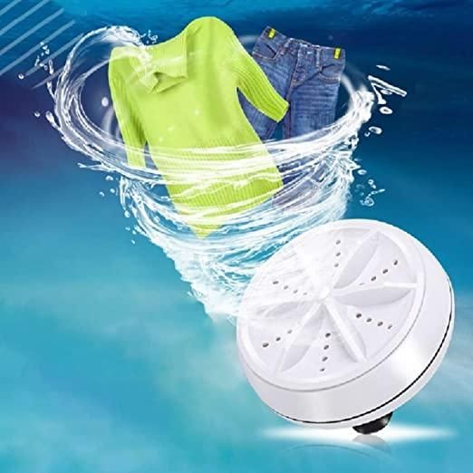 Portable Mini Ultrasonic Turbine Washing Machine – USB Powered, 3 Colours
