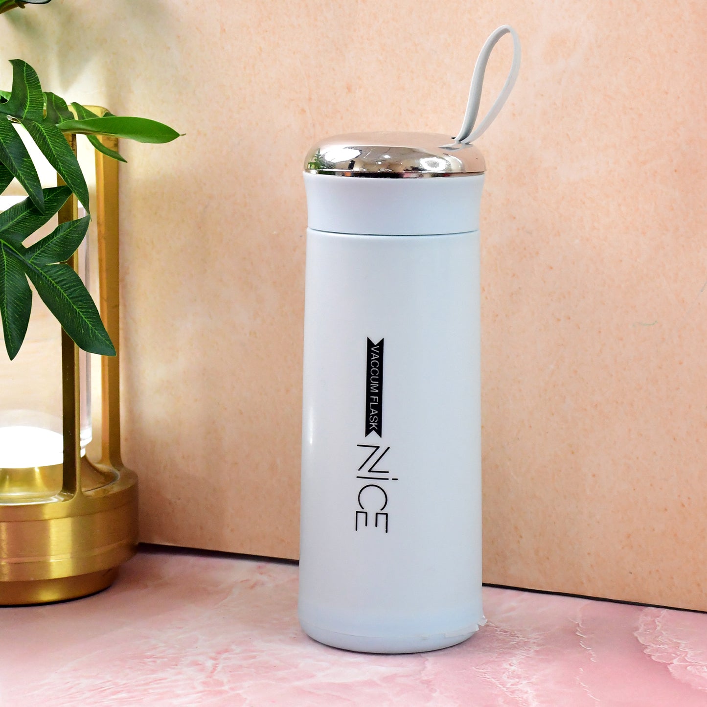Water Bottle 400ml Leak Proof Glass Water Bottle With Daily Water Intake For Gym And Children Nice Bottle (1 Pc Light Blue Color)