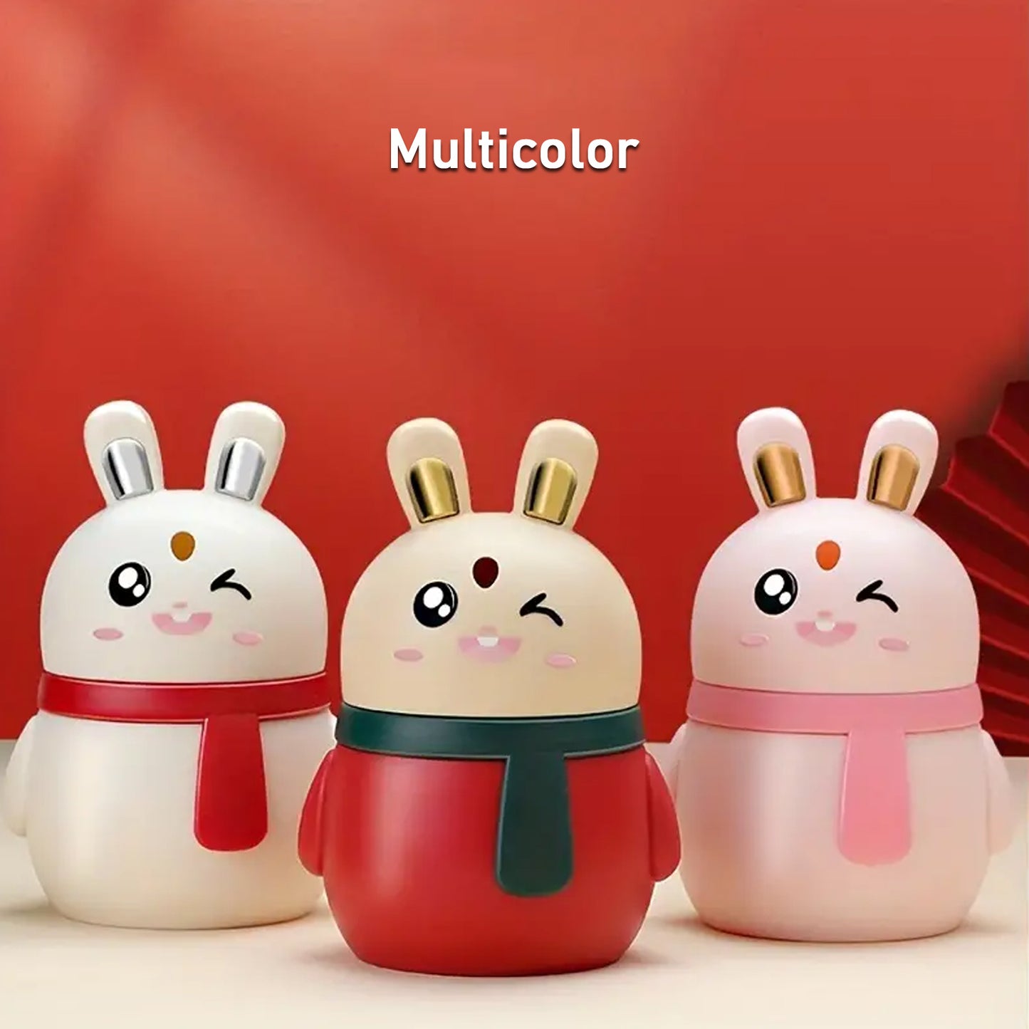 8842 Rabbit Shape Toothpick Dispenser Pressing Small Size Accessory Durable Red Home Garden Kitchen Dining Bar Kitchen Storage Organization Racks Holders Dining Room Table Decoration (1 Pc )