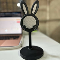 Cute Bunny Mobile Stand Holder for Desk & Kids Study Table (Color may vary)