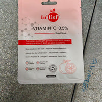 Inlief Vitamin C 0.5 Hydrating  Brightening Facial Sheet Mask (1 Pc)