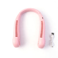 Portable Rechargeable Neck Fan (1 Pc Pink Color)