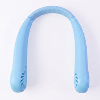Portable Rechargeable Neck Fan (1 Pc Blue Color)