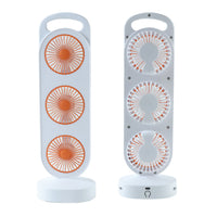 Portable 3 In 1 Design Triple Head Table Fan (1 Pc)