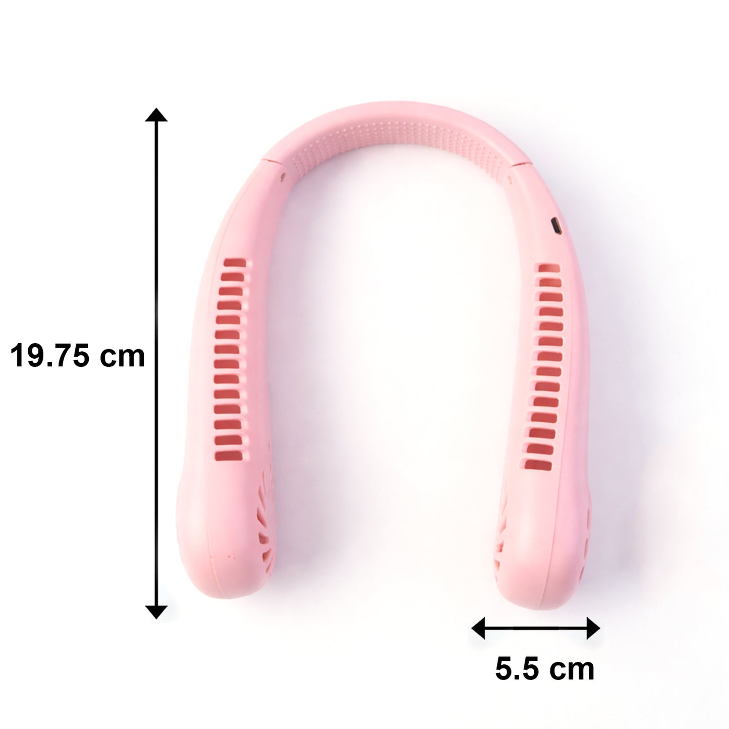 Portable Rechargeable Neck Fan (1 Pc Pink Color)
