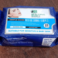 Refreshing Wet Wipes For Face  Facial Cleansing  Refreshing  Skin Hydration Soothing For Skin  Ph Balance  Alcohol Free  Nourishing With Fruit Extract  25 Wipes