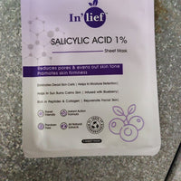 Inlief Salicylic Acid 1 Clarifying  Pore-refining Facial Sheet Mask (1 Pc)