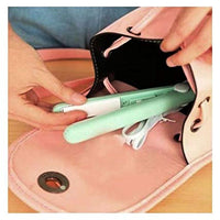 1215 Mini Portable Electronic Hair Straightener And Curler